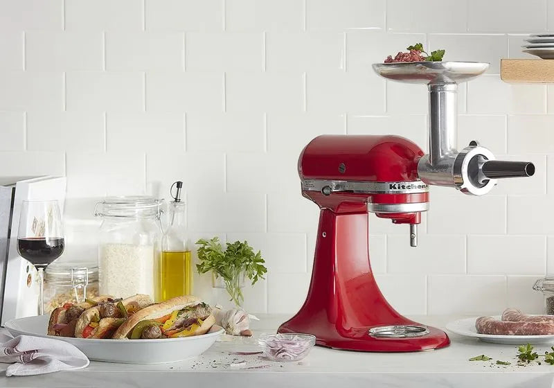 Combo Batidora Artisan 4.7 L Empire Red + Aditamento Molino de Carne