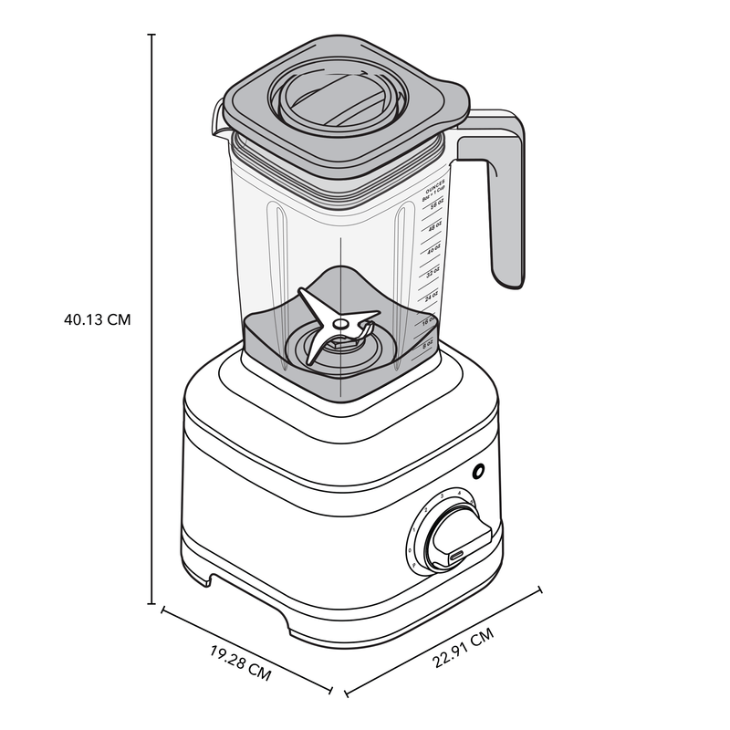 Licuadora K400 5 Velocidades 1.6 L Contour Silver