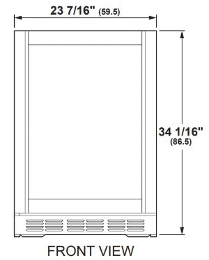 Reserva de vino inoxidable de 57 botellas Monogram