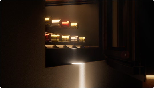 Vinera de encastre con capacidad para 93 botellas