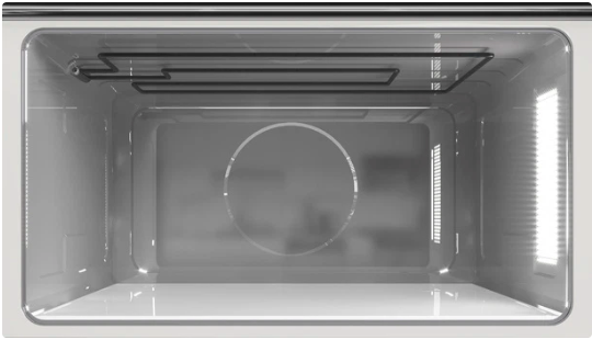 Microondas integrable de base cerámica y 22 litros