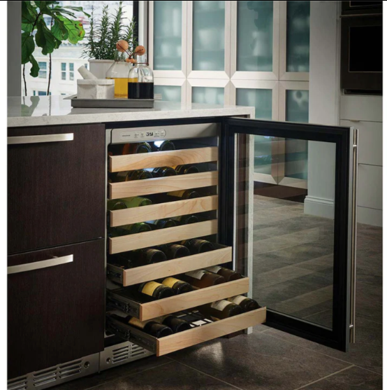 Reserva de vino inoxidable de 57 botellas Monogram