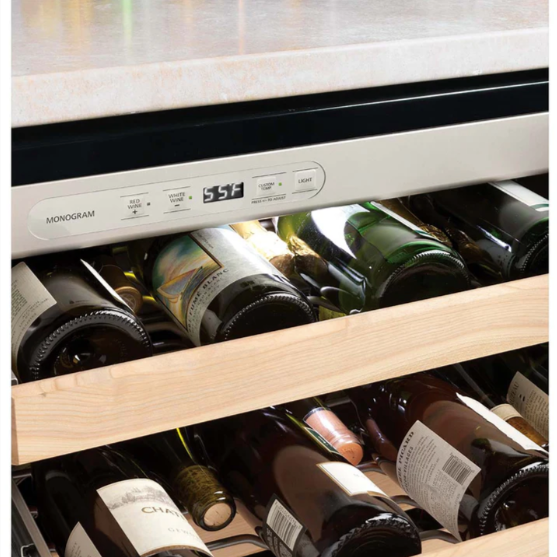 Reserva de vino inoxidable de 57 botellas Monogram