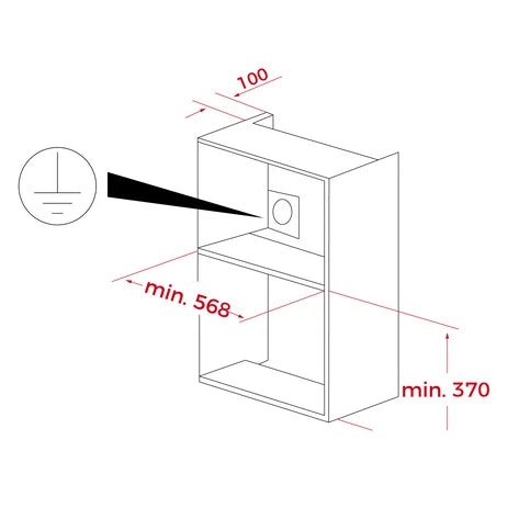 Microondas integrable de base cerámica y 22 litros
