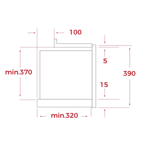 Microondas integrable de base cerámica y 22 litros