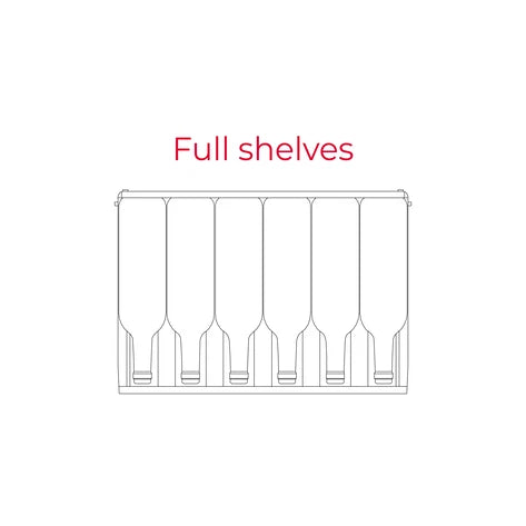 Vinera de encastre con capacidad para 93 botellas