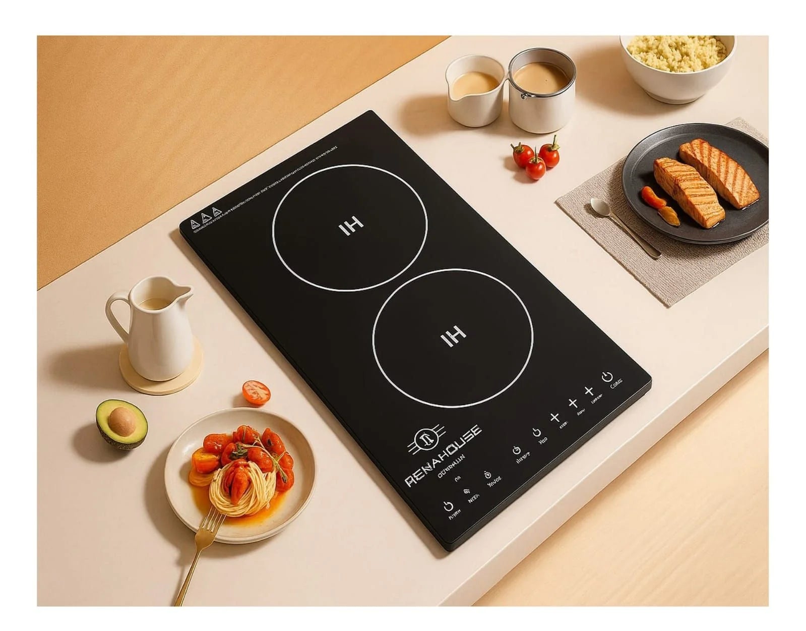 Estufa electrica de inducción diseño Vertical Empotrable RENAHOSE Germany