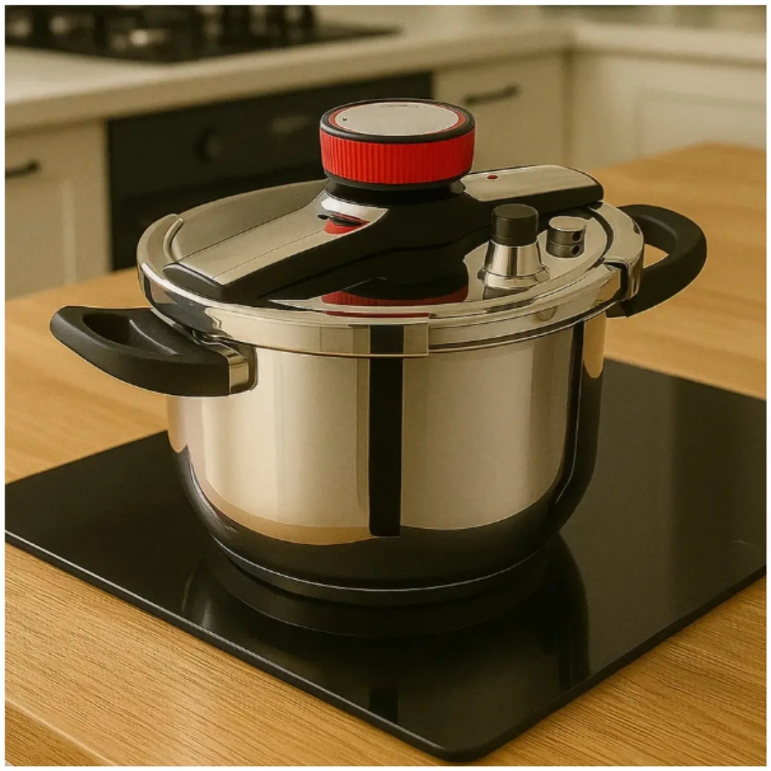 Olla Presión Acero Inoxidable RENAHOUSE 7 Litros Tipo Perilla 304